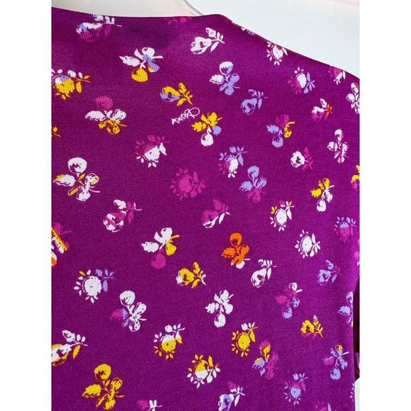 Diane Von Furstenberg Layton Silk Jersey and Chiffon Ruffle Wrap Dress Size 2 - Picture 7 of 10